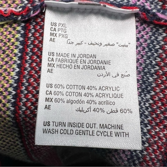 CHARTER CLUB SWEATER WOMEN'S Sz L PXL KNIT CREW NECK MULTICOLOR DOG HEART Beaded - Picture 10 of 12